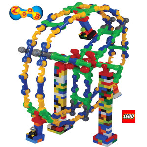 zoob és lego elemekből épített óriáskerék
